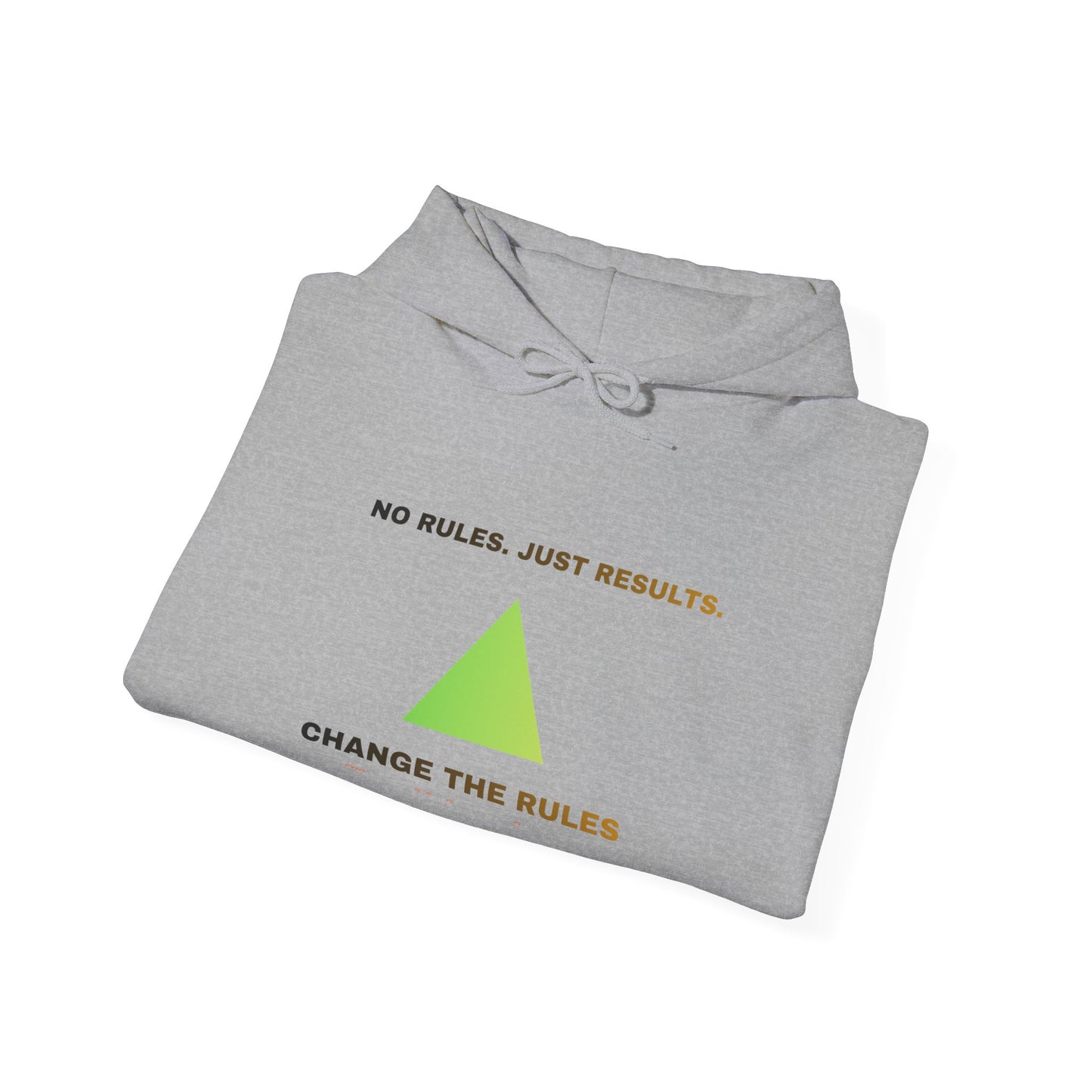 Hoodie — "Change the Rules" Minimal Green Pyramid Motivational Hoodie