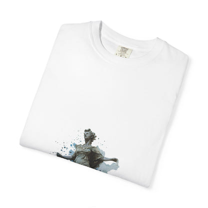 Statue Watercolor T‑Shirt — 'Leave a Mark' Inspirational Tee