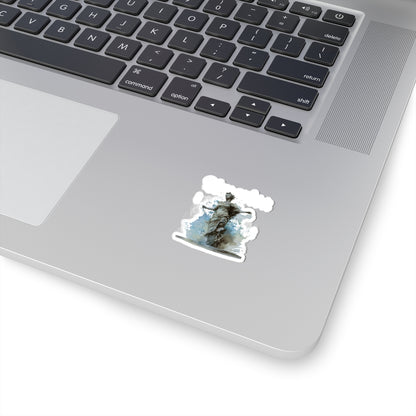 Classical Statue Watercolor Kiss-Cut Sticker