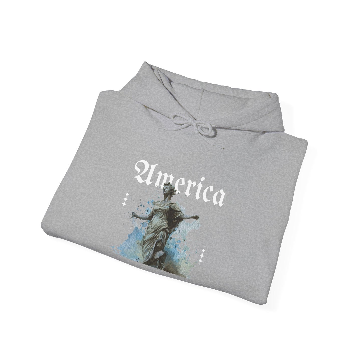 Statue of Liberty Watercolor Hoodie - Patriotic NYC Landmark Sweatshirt