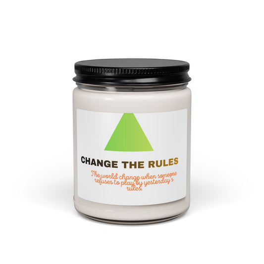 Change The Rules Soy Candle — 9oz Motivational Scented Candle