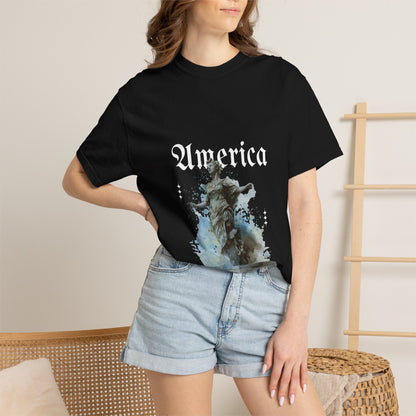 Statue Watercolor T‑Shirt — 'Leave a Mark' Inspirational Tee
