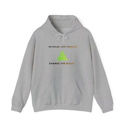 Hoodie — "Change the Rules" Minimal Green Pyramid Motivational Hoodie
