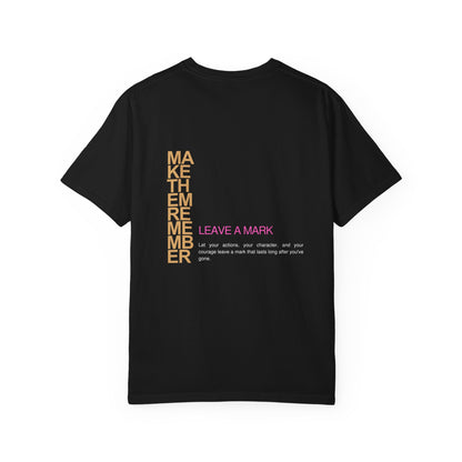Statue Watercolor T‑Shirt — 'Leave a Mark' Inspirational Tee