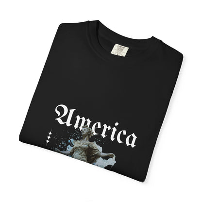 Statue Watercolor T‑Shirt — 'Leave a Mark' Inspirational Tee
