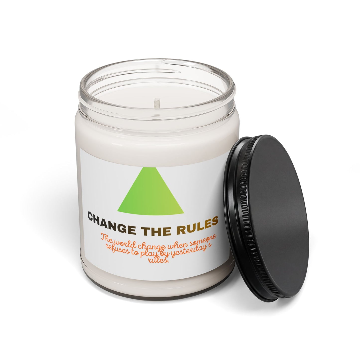 Change The Rules Soy Candle — 9oz Motivational Scented Candle