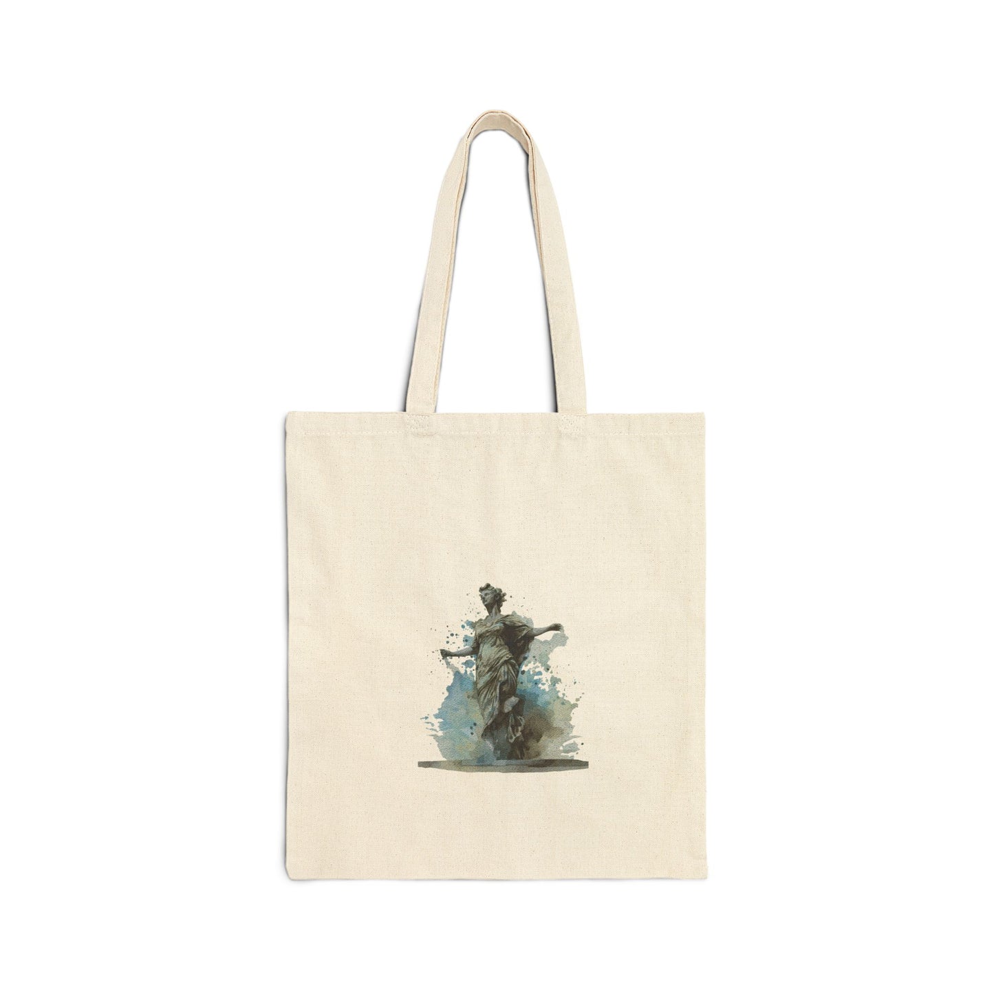 Canvas Tote Bag - Watercolor Tree Forest Illustration Eco Grocery Bag