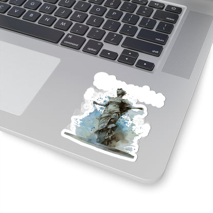 Classical Statue Watercolor Kiss-Cut Sticker