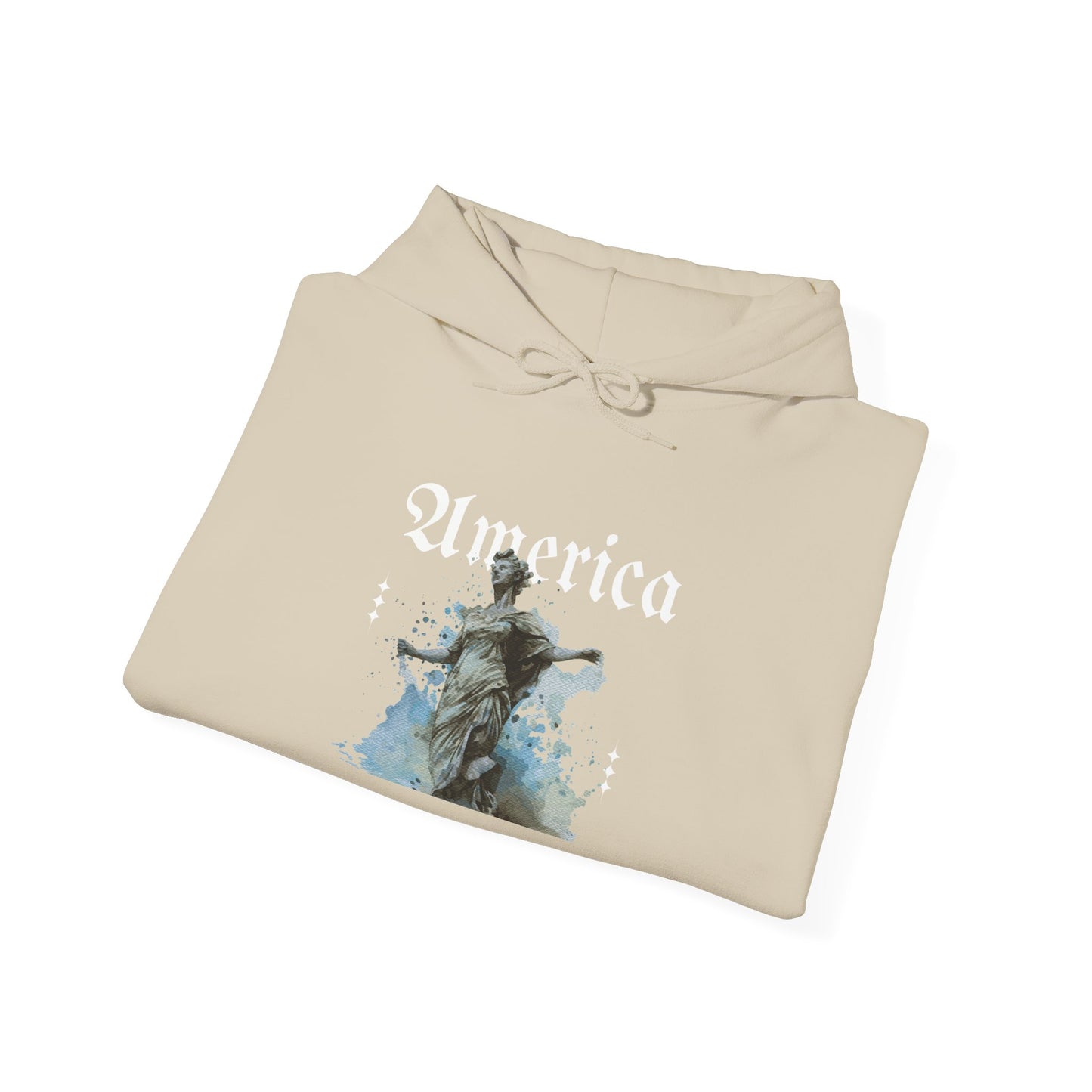 Statue of Liberty Watercolor Hoodie - Patriotic NYC Landmark Sweatshirt