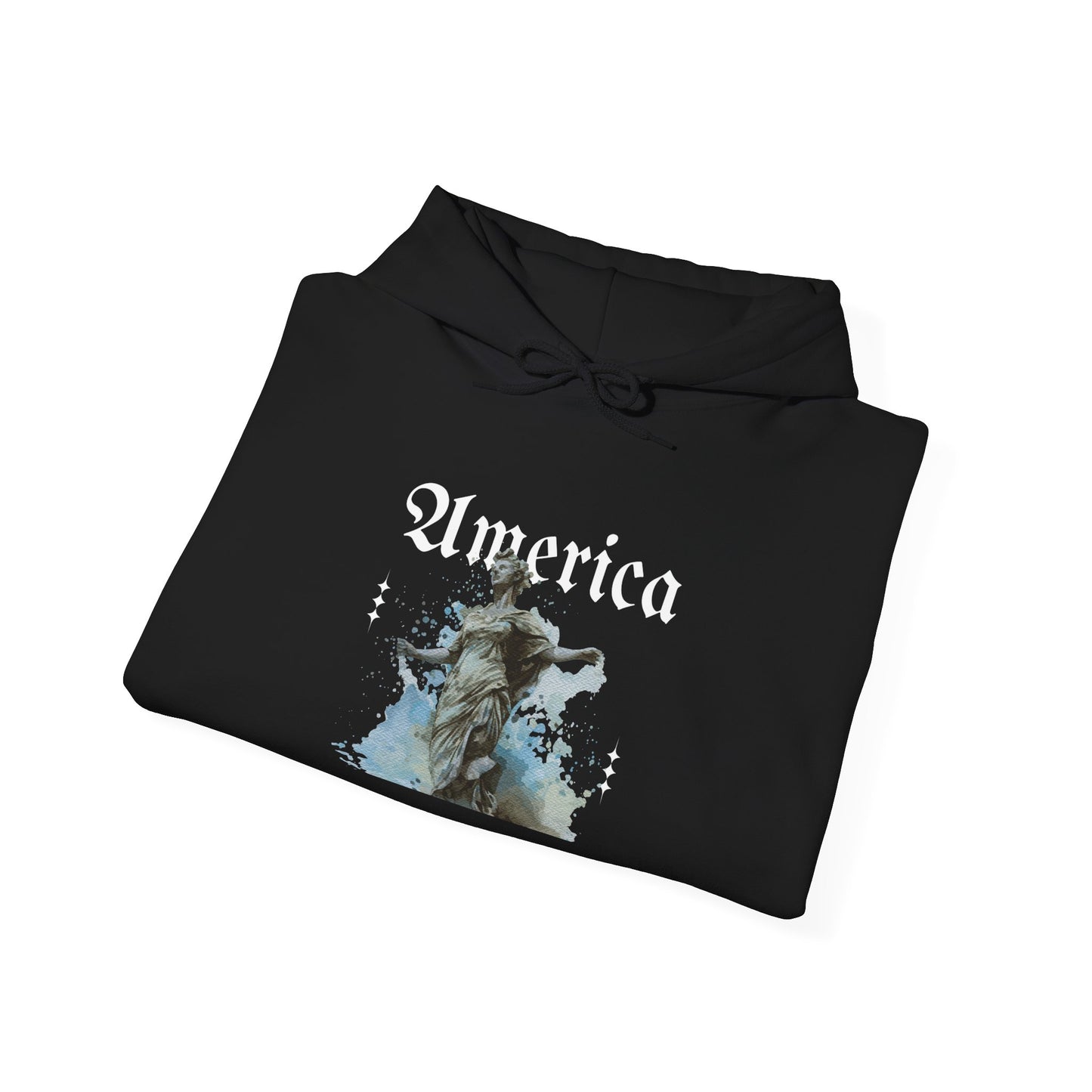 Statue of Liberty Watercolor Hoodie - Patriotic NYC Landmark Sweatshirt