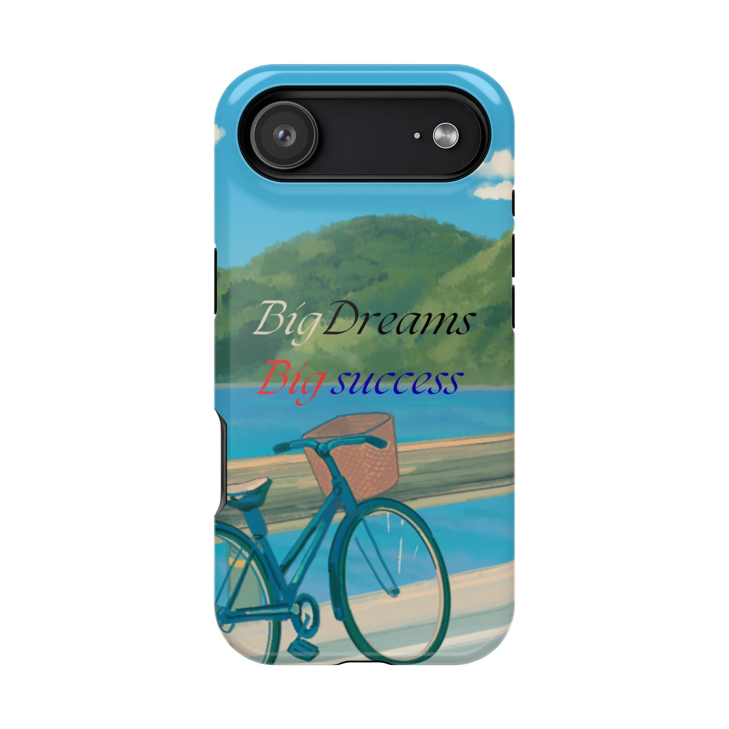 Big Dreams Big Success Bicycle Beach iPhone Case