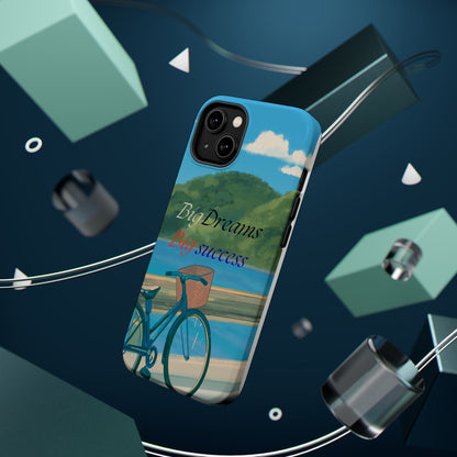 Big Dreams Big Success Bicycle Beach iPhone Case