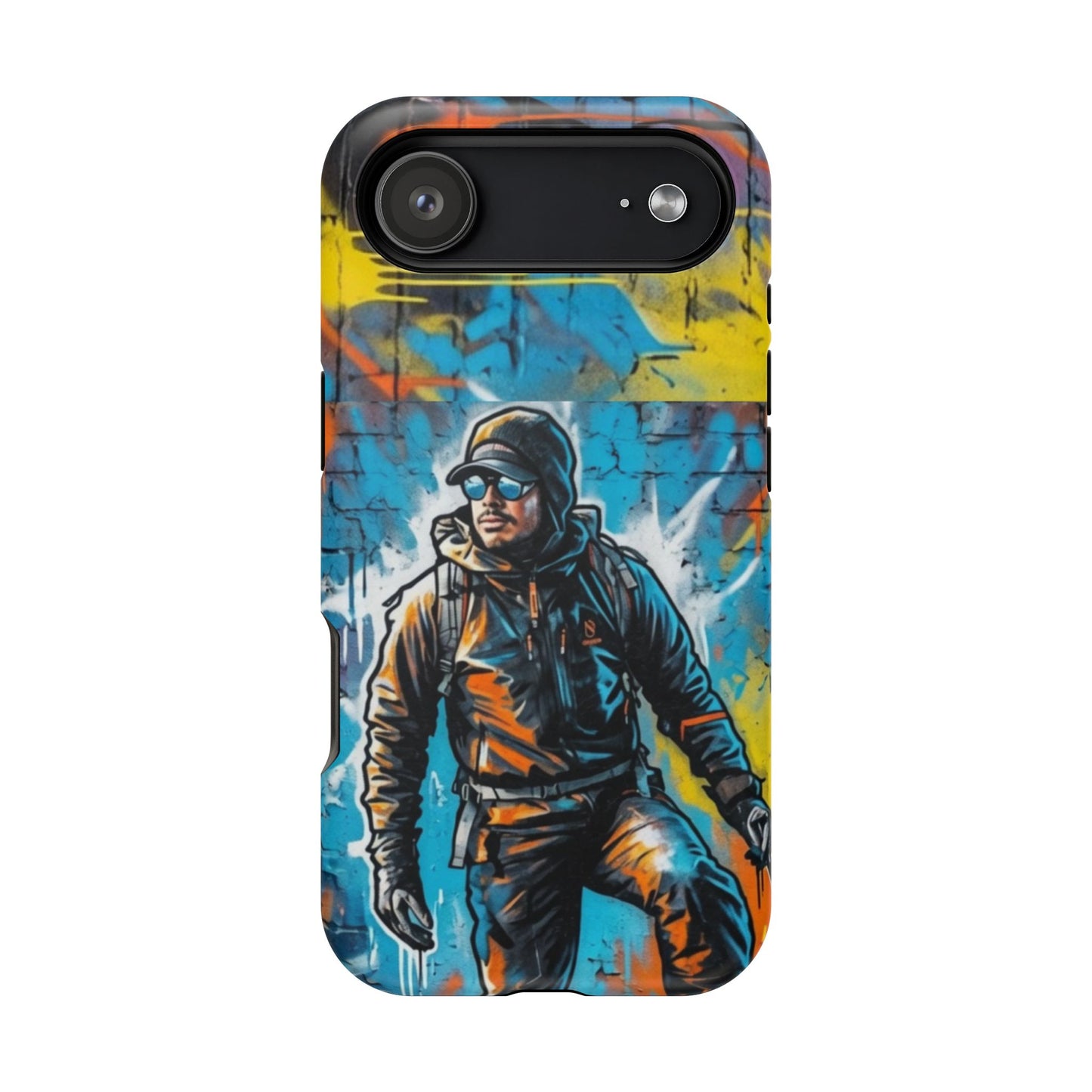 Rugged Street Art Phone Case for iPhone 14, 15, 16 & 17 Series