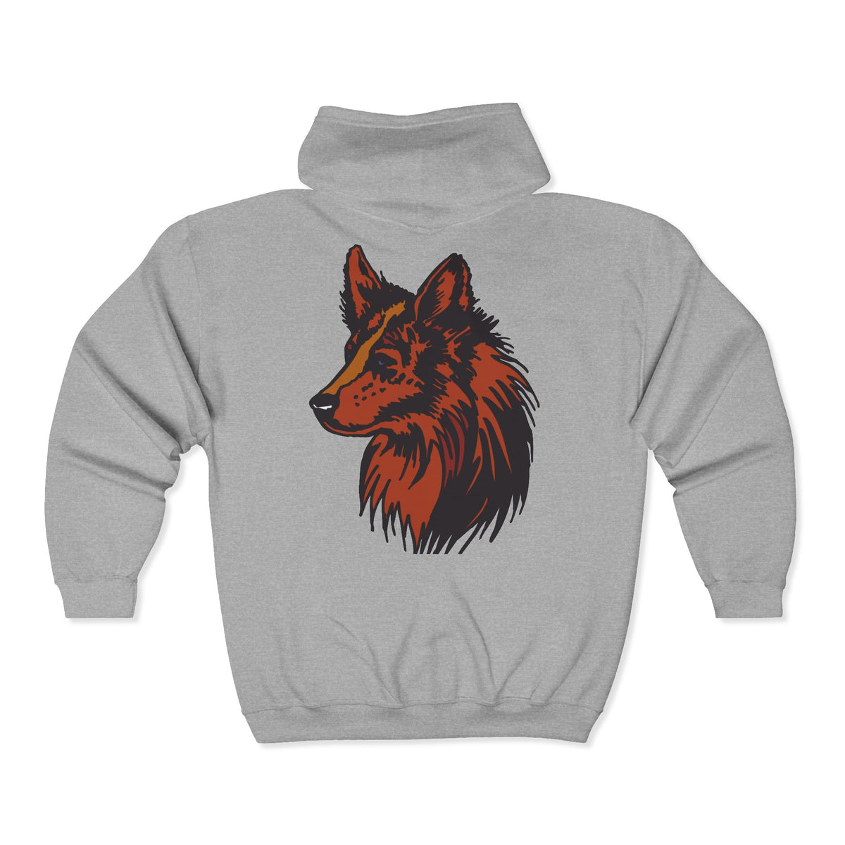 Loyal Wolf Night Hoodie – Bold Design for Fearless Nights