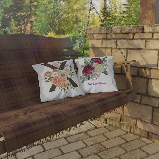 Bloom & Letter Pillow