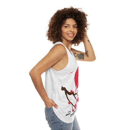 Japan Cherry Blossom Tank Top – Elegant Sakura Design for Effortless Style