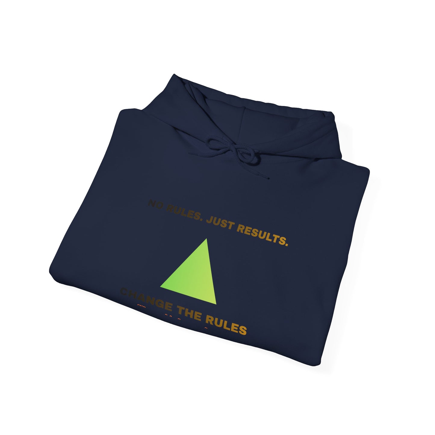 Hoodie — "Change the Rules" Minimal Green Pyramid Motivational Hoodie