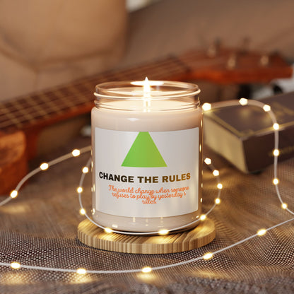 Change The Rules Soy Candle — 9oz Motivational Scented Candle
