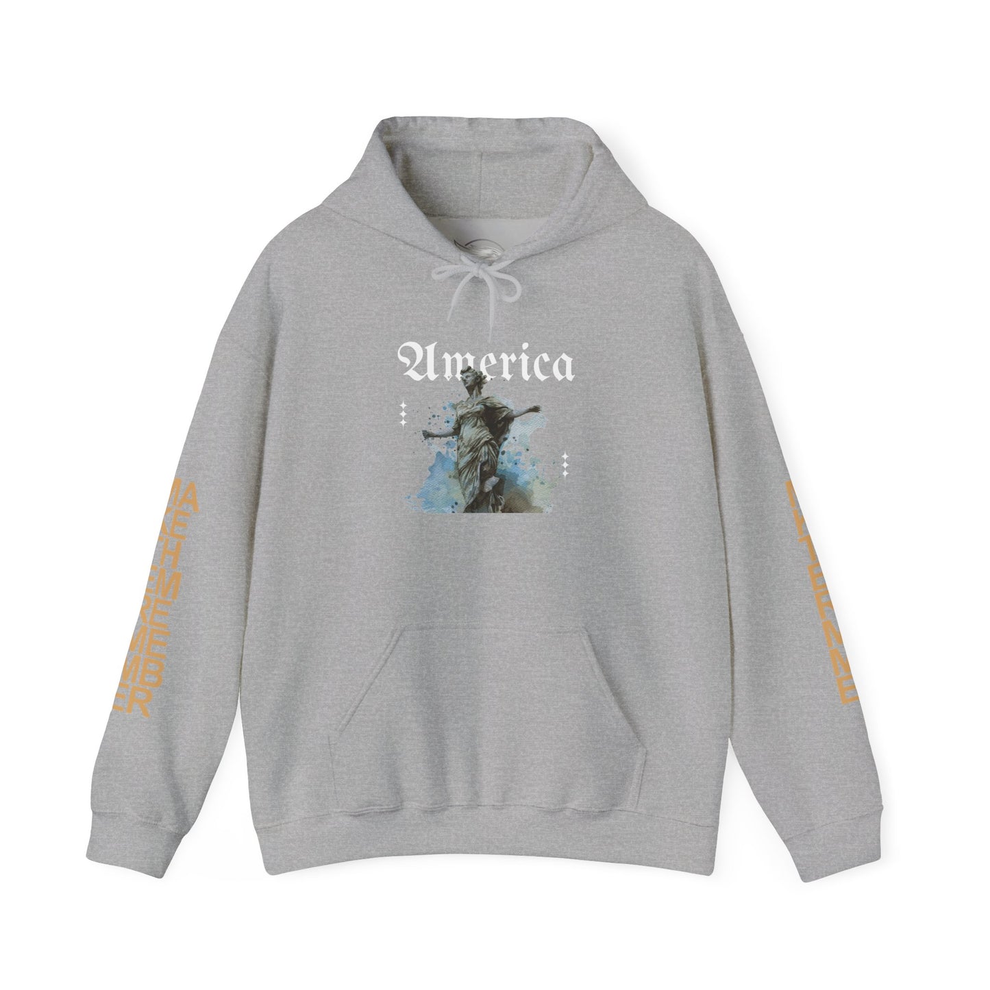 Statue of Liberty Watercolor Hoodie - Patriotic NYC Landmark Sweatshirt