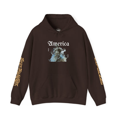 Statue of Liberty Watercolor Hoodie - Patriotic NYC Landmark Sweatshirt