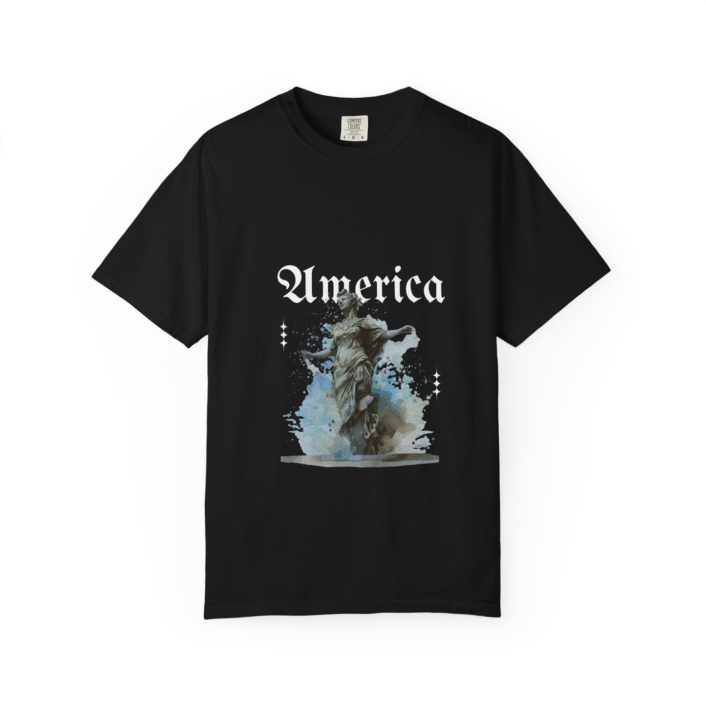 Statue Watercolor T‑Shirt — 'Leave a Mark' Inspirational Tee