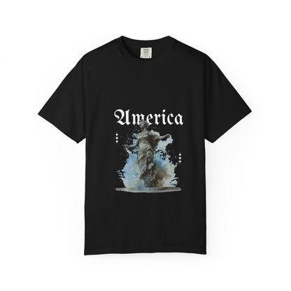 Statue Watercolor T‑Shirt — 'Leave a Mark' Inspirational Tee