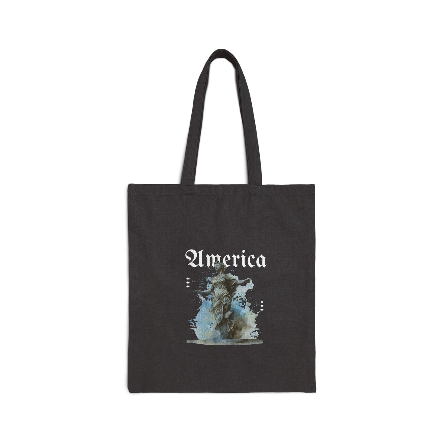 Canvas Tote Bag - Watercolor Tree Forest Illustration Eco Grocery Bag