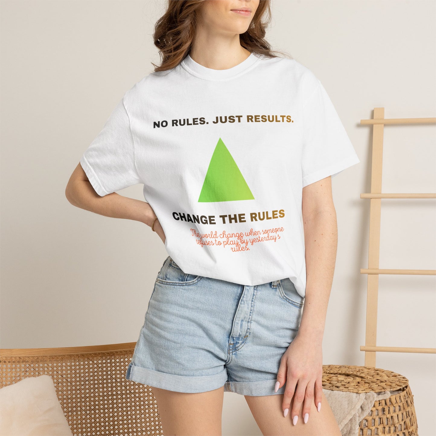Motivational Graphic T-Shirt — “Change the Rules / Rise Above the Ordinary”
