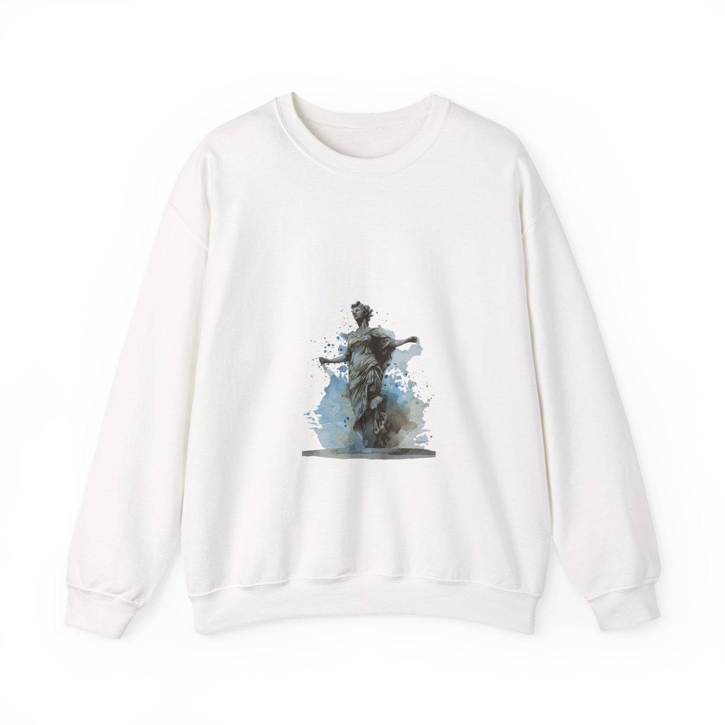 Statue of Liberty Watercolor Crewneck Sweatshirt — Patriotic NYC Travel Sweatshirt