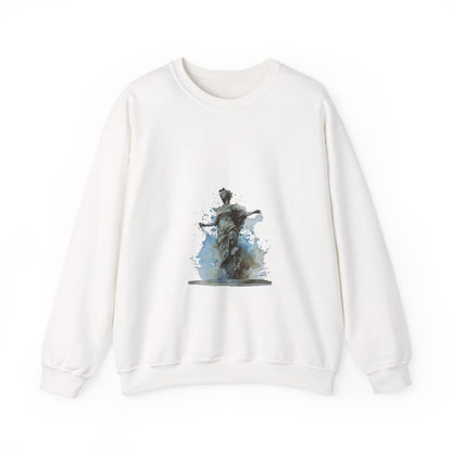Statue of Liberty Watercolor Crewneck Sweatshirt — Patriotic NYC Travel Sweatshirt