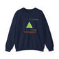 Crewneck Sweatshirt — “No Rules. Just Results. Change the Rules” Motivational Triangle Design