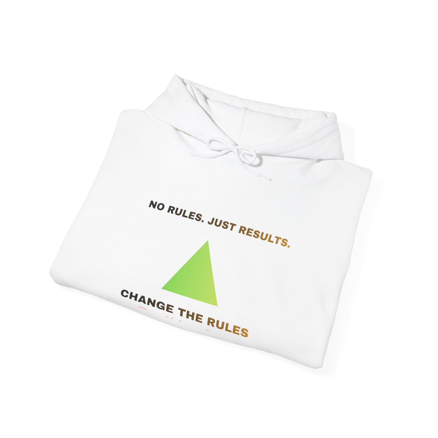 Hoodie — "Change the Rules" Minimal Green Pyramid Motivational Hoodie