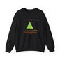 Crewneck Sweatshirt — “No Rules. Just Results. Change the Rules” Motivational Triangle Design