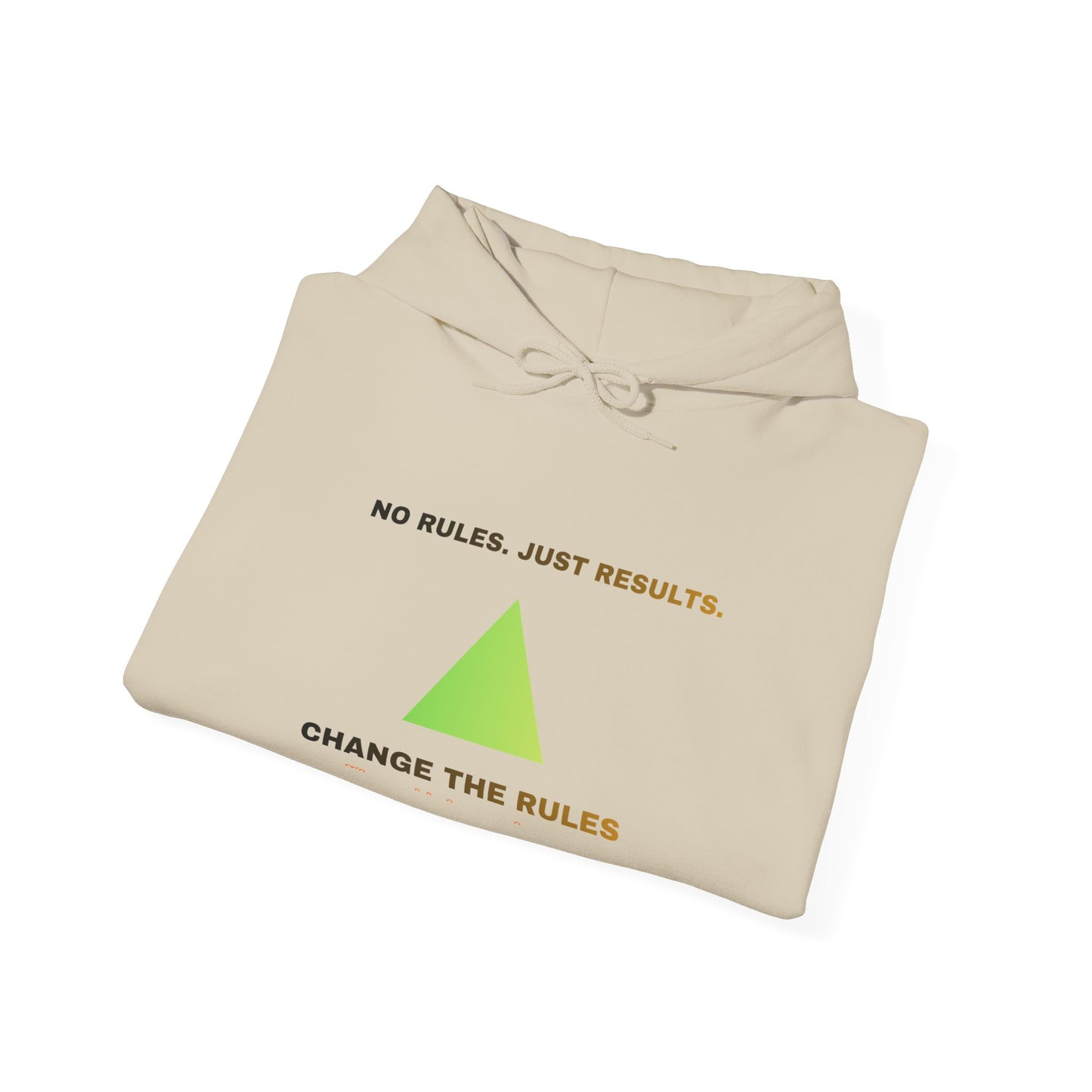 Hoodie — "Change the Rules" Minimal Green Pyramid Motivational Hoodie