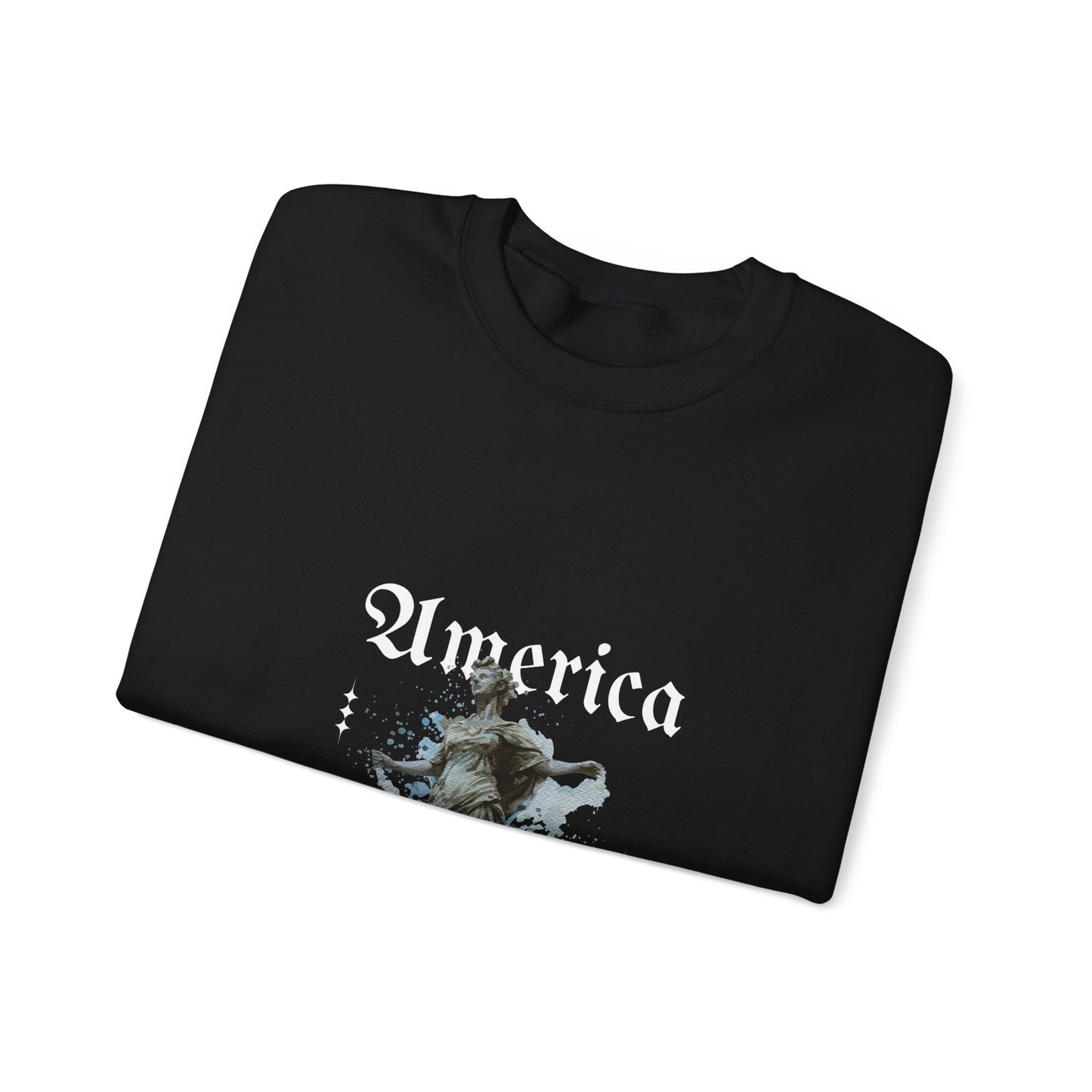 Statue of Liberty Watercolor Crewneck Sweatshirt — Patriotic NYC Travel Sweatshirt