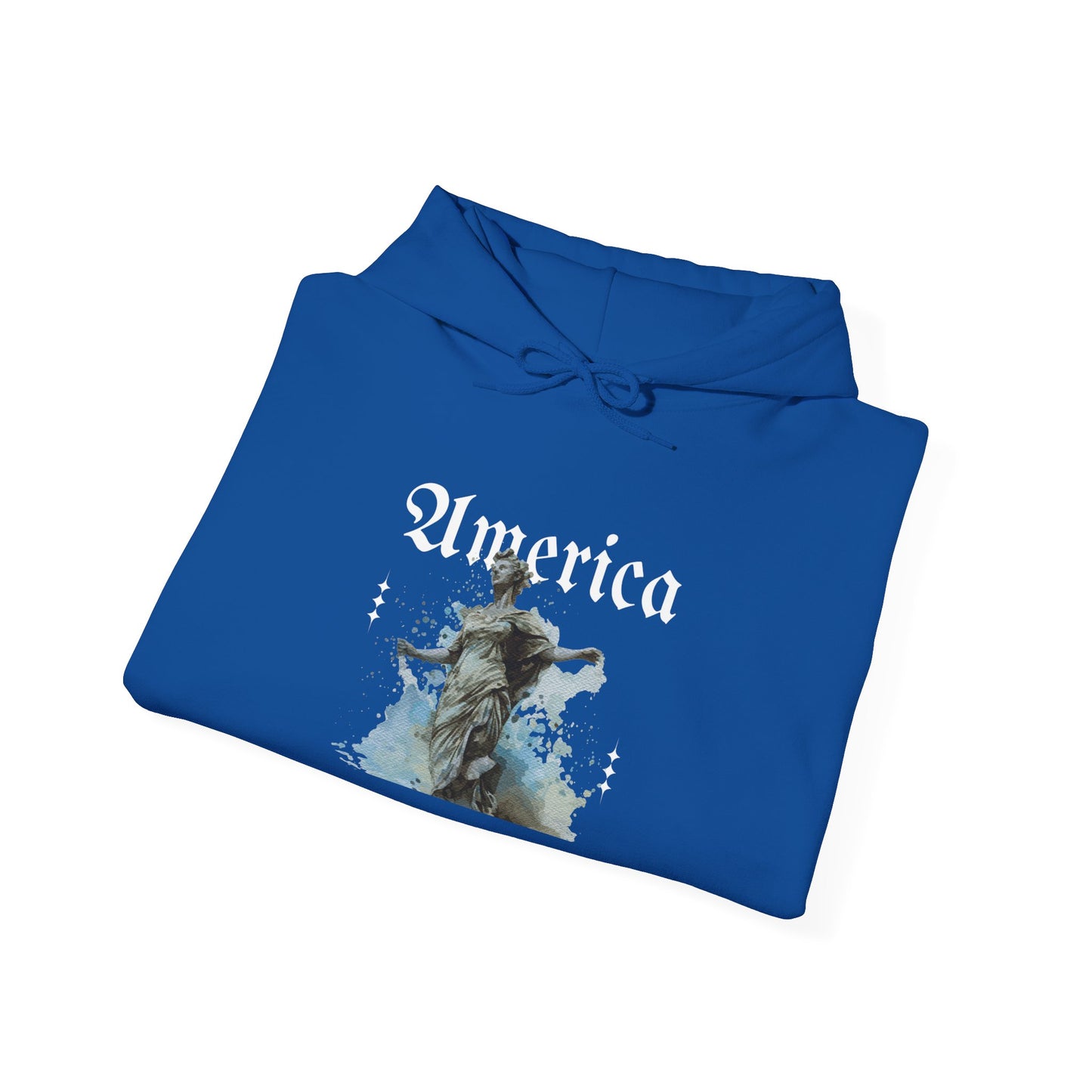Statue of Liberty Watercolor Hoodie - Patriotic NYC Landmark Sweatshirt