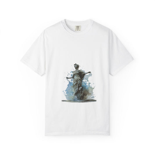 Statue Watercolor T‑Shirt — 'Leave a Mark' Inspirational Tee
